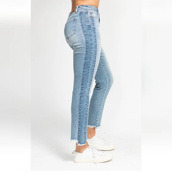 Vintage Wash Side Panel Detail With Fray Hem Slim Size 11/30" - Picture 3 of 10